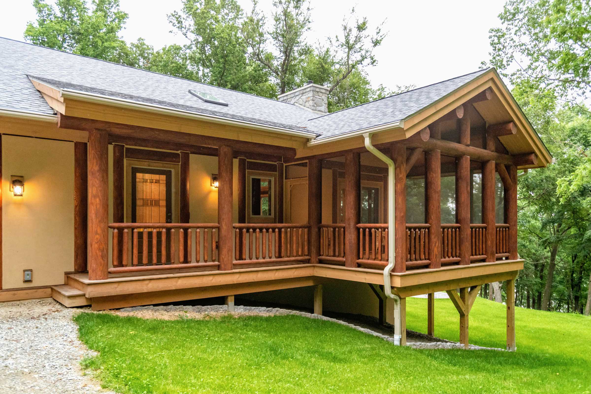 Log Post and Beam Homes Highline Construction